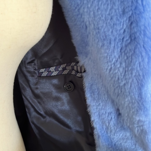 Gorgeous J. Crew Fuzzy Blue Coat NWT - Picture 5 of 6